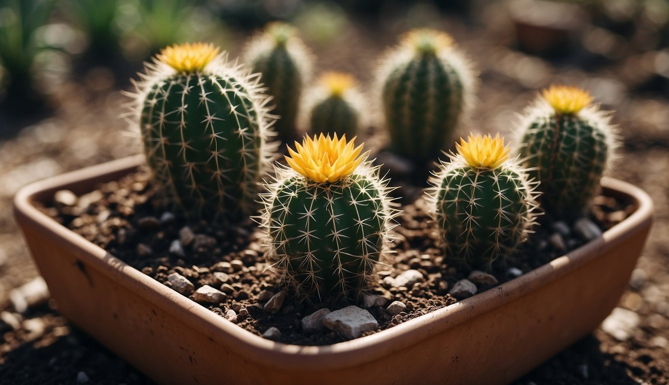 A cactus with rotting roots is carefully removed from its pot, trimmed, and replanted in fresh soil