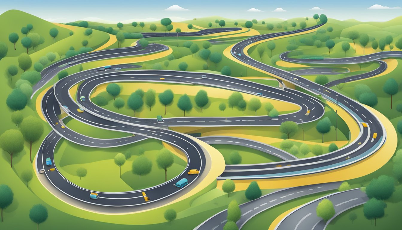 A winding road leads from detection to recovery, passing through various treatment options and therapies for CIRS