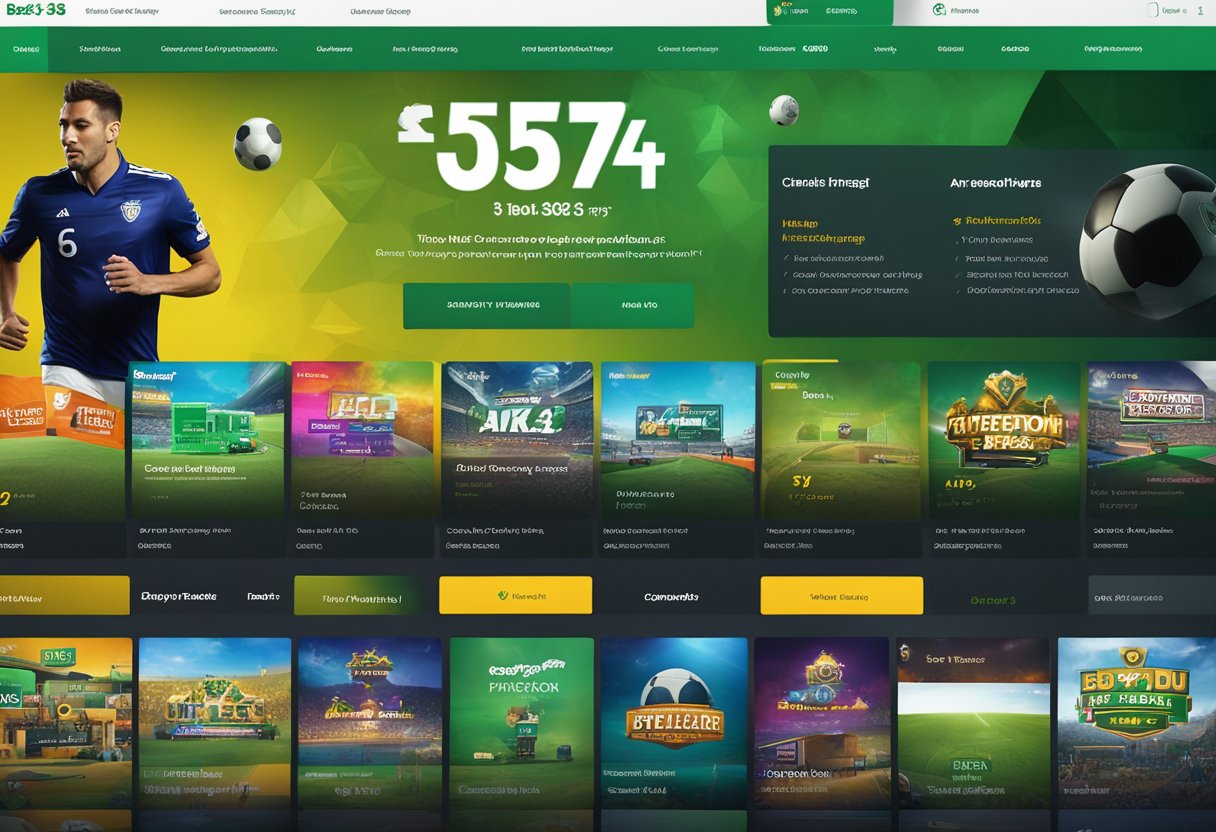 The bet365.com website features a user-friendly interface with a wide range of games available for gambling, including sports betting, casino games, and virtual sports. The homepage showcases the latest promotions and highlights popular games