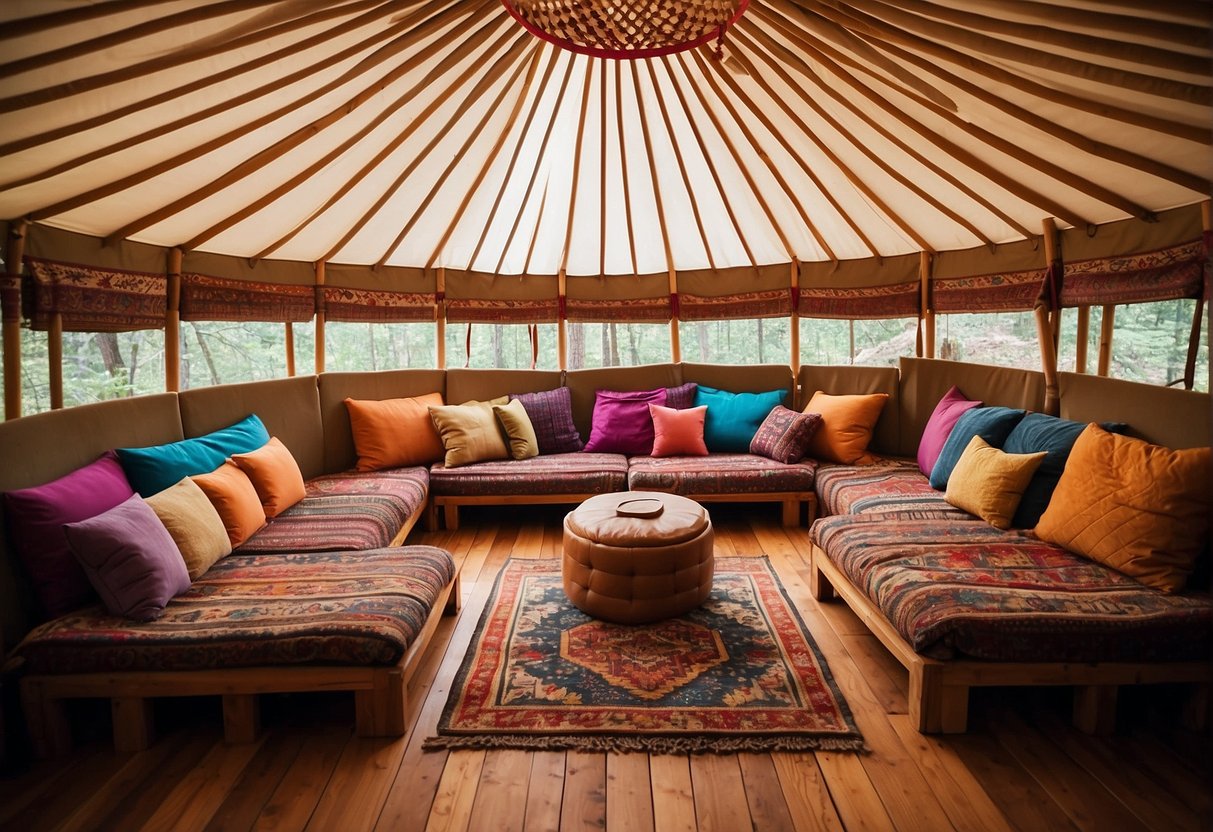 Offsetting Wood Lattice: How to Decorate Your Yurt