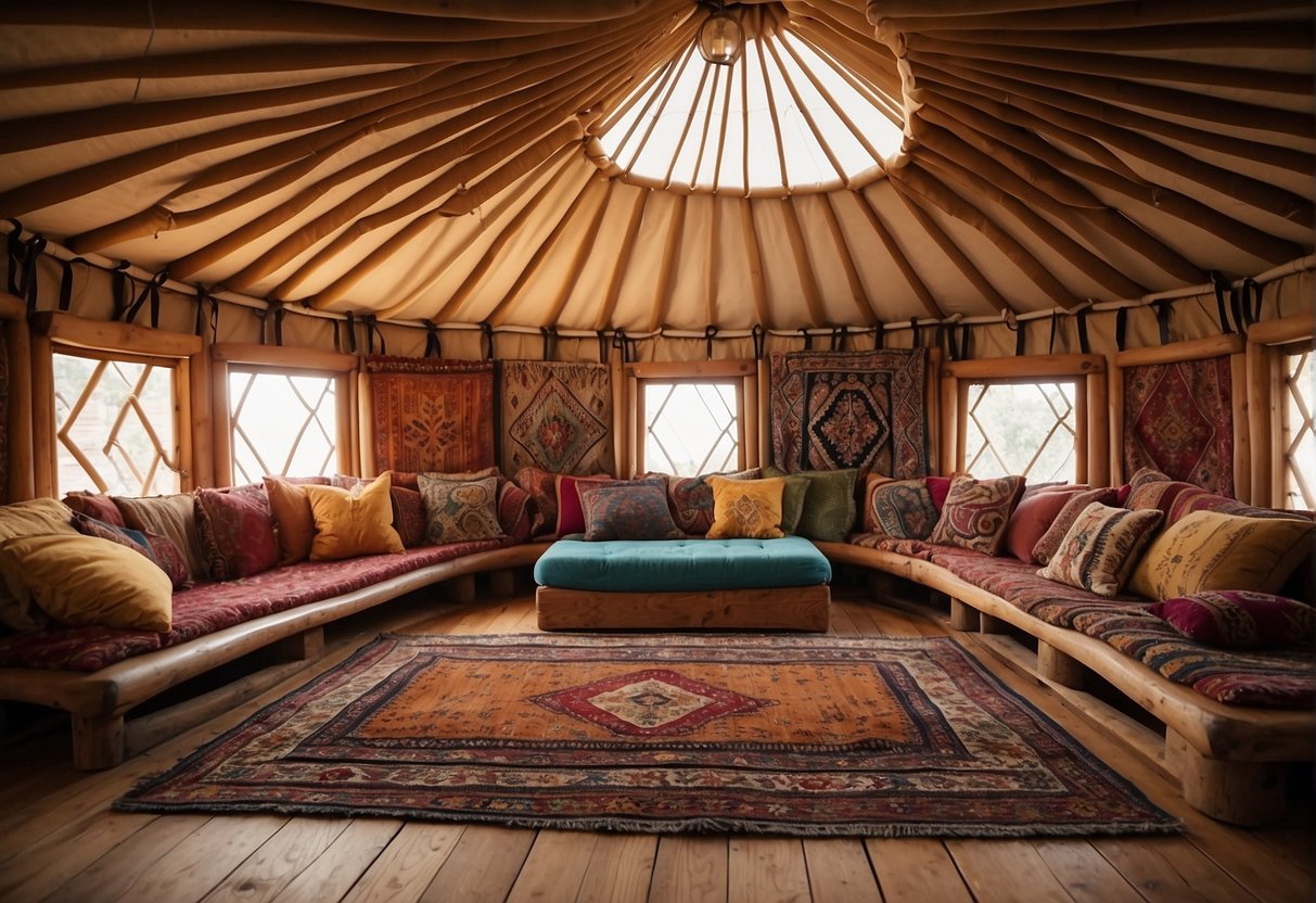 Offsetting Wood Lattice: How to Decorate Your Yurt