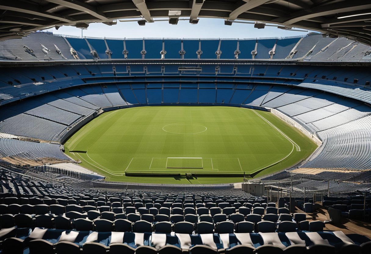 The construction process inside Newlands Rugby Stadium, from blueprint to finished seating plan, is meticulously detailed and organized