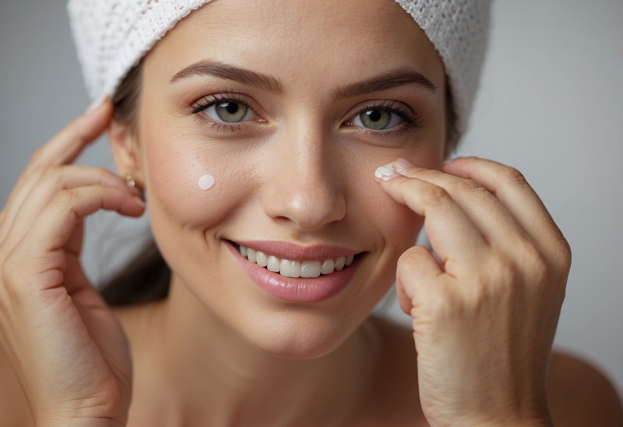 A diagram showing the causes of sagging skin and methods to tighten facial skin