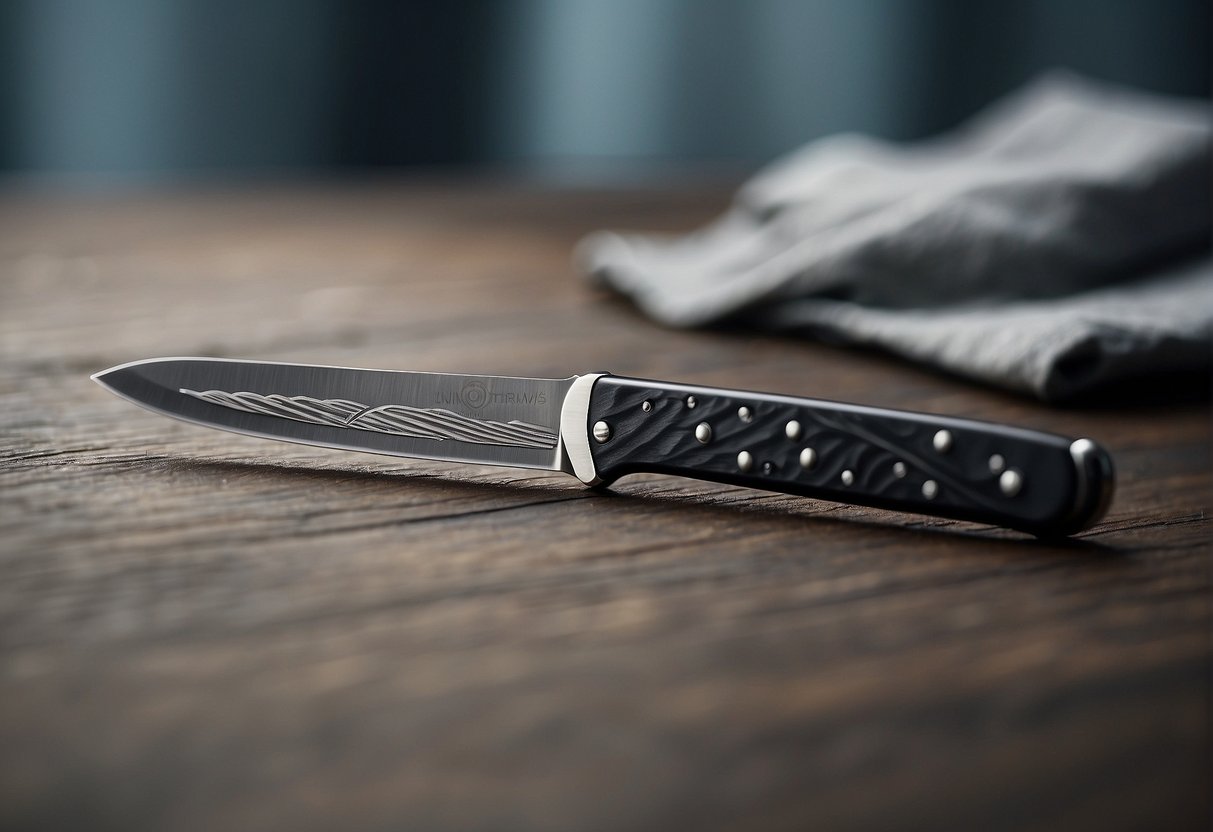 A knife gently glides across the skin, leaving behind delicate marks