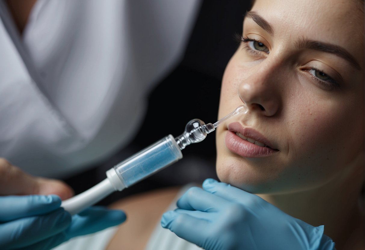 The scene shows a gentle cleaning process to remove skin adhered to the glans, emphasizing hygiene and daily care