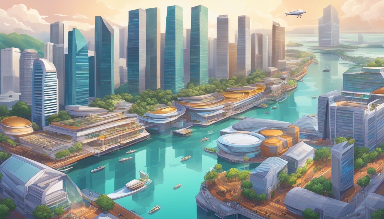 The bustling city of Singapore, with its futuristic skyline, is the backdrop for the clash of technology and performance as Pancakeswap, Uniswap, and Sushiswap compete for dominance in the world of cryptocurrency trading