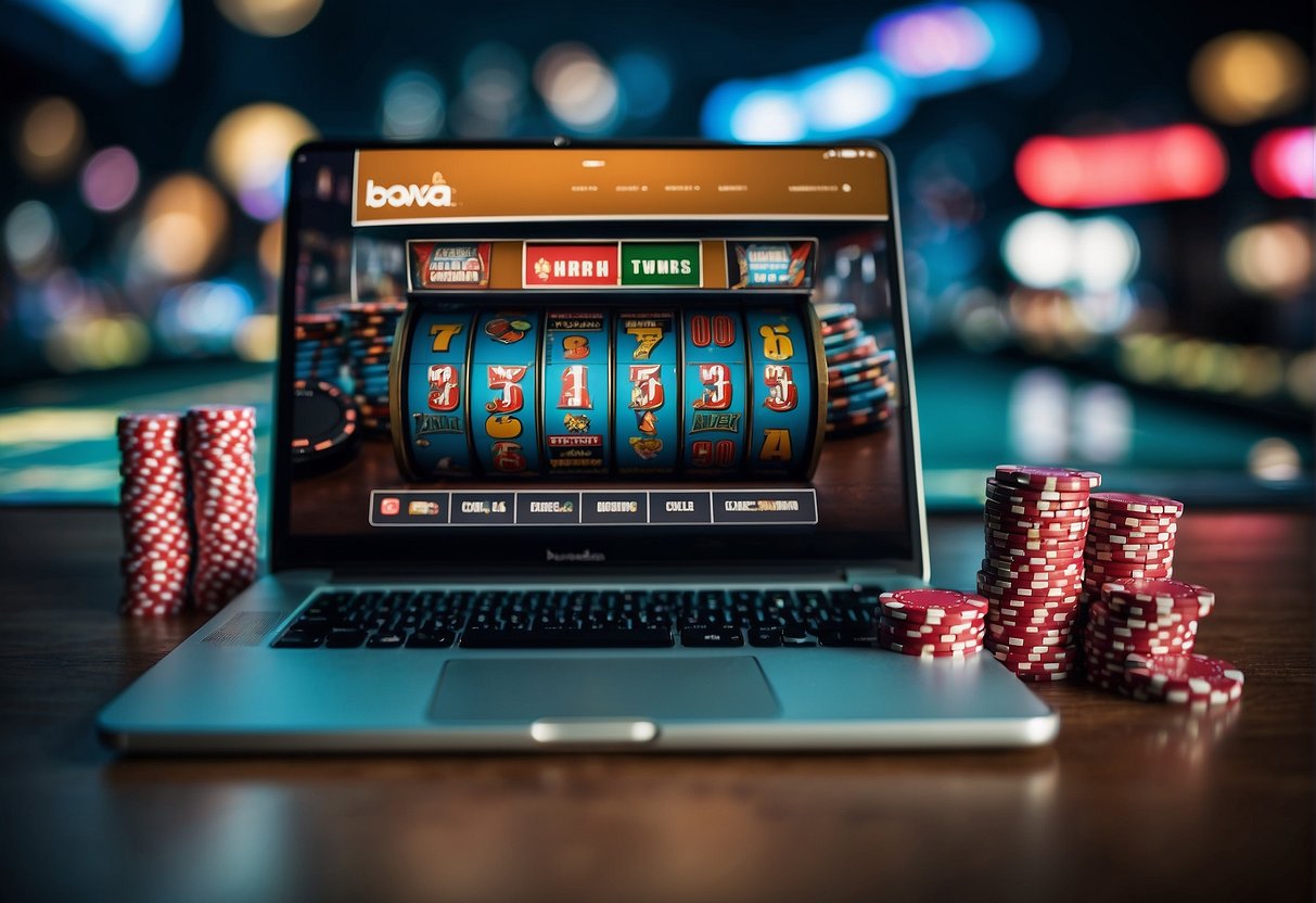 The website bovada.lv features various gambling games, including slots, poker, and sports betting. It also emphasizes responsible gaming and legal considerations