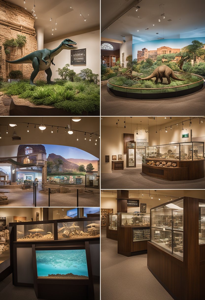 The Mayborn Museum Complex in Waco, Texas, features interactive exhibits, dinosaur fossils, and a replica of a historic Waco village