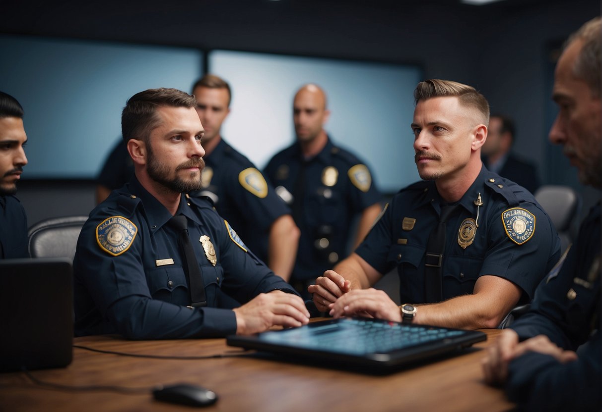 Law enforcement officers receiving cryptocurrency training and resources