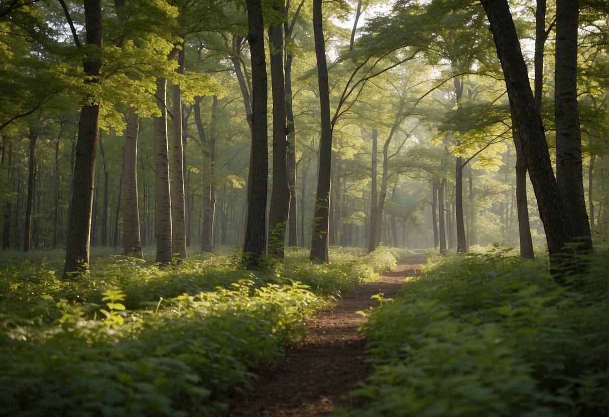 Ash trees in a Minnesota forest are being treated and managed to protect them from Emerald Ash Borer. A team of experts is carefully applying protective treatments to the trees, while others are monitoring and assessing their health