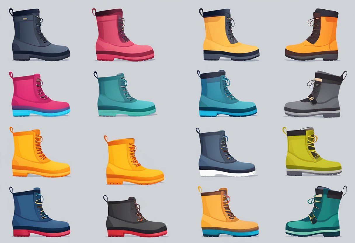 Shoes for specific weather: Rain boots for wet conditions, insulated boots for snow, breathable shoes for hot weather, and waterproof shoes for rain