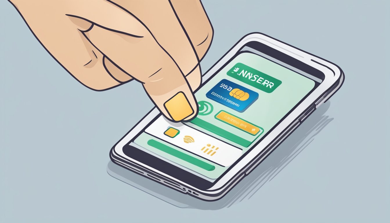A hand reaches for a smartphone with a banking app open, selecting a recipient in Malaysia and entering the transfer amount from a Singaporean account