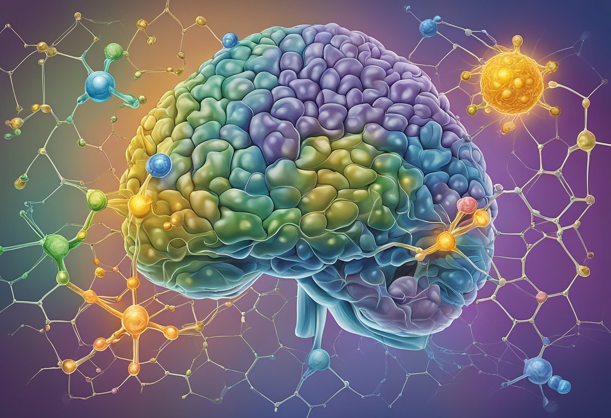 THC molecules bind to receptors in the brain, causing altered perception and mood