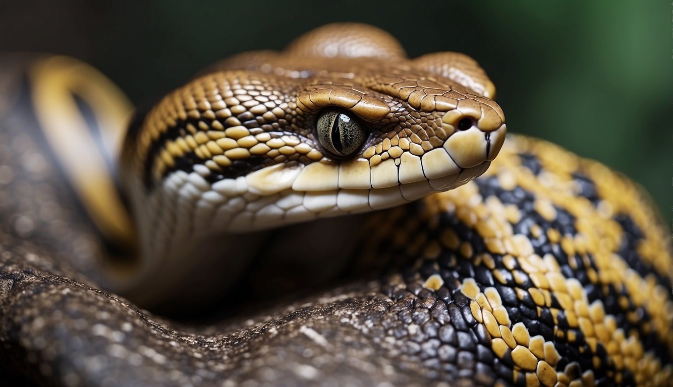 A python coils around a small animal, squeezing with precision for digestion