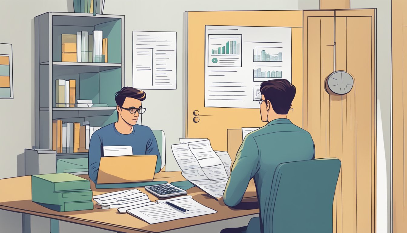 A person considers options, weighing pros and cons of balance transfer and personal loan