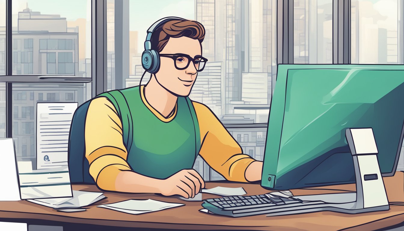 A person navigating the city bank personal loan application process on a computer with a progress bar indicating their application status