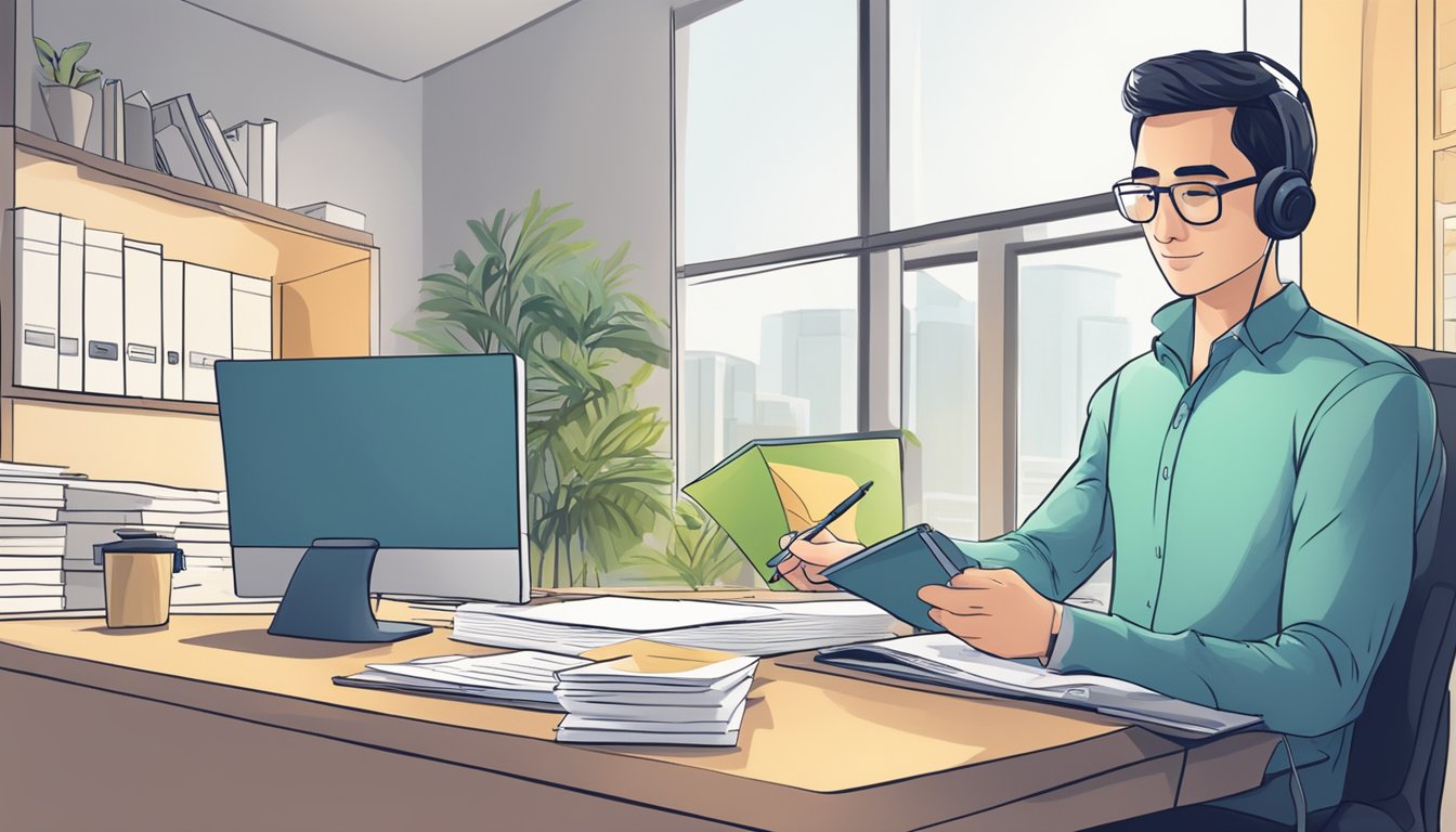 An EP holder fills out forms online, submits documents, and receives approval for a personal loan in Singapore