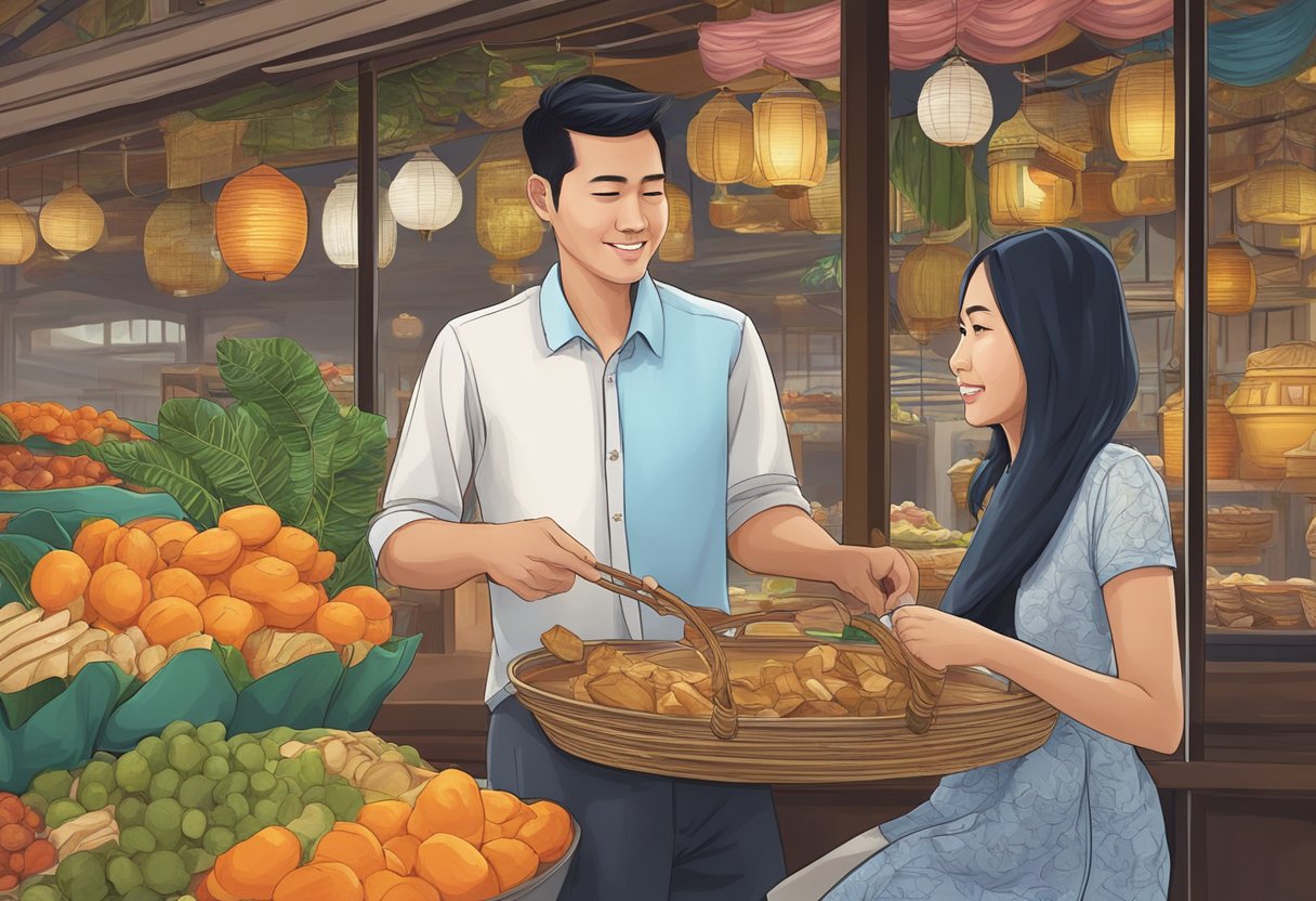 A man learns Malaysian culture, language, and customs to impress a Malaysian girl on a date