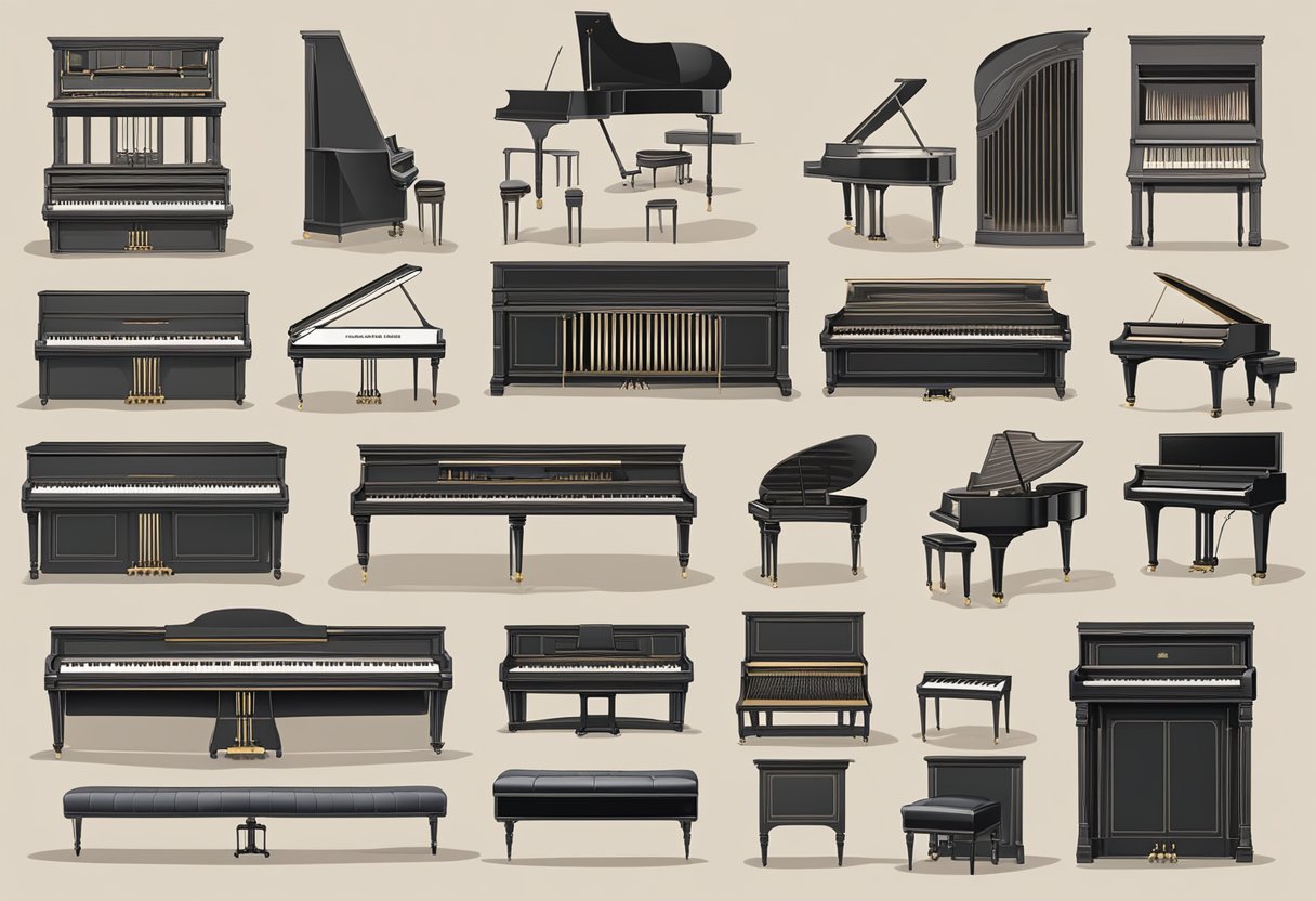 Materials selected and prepared for piano manufacturing, from raw materials to the concert hall