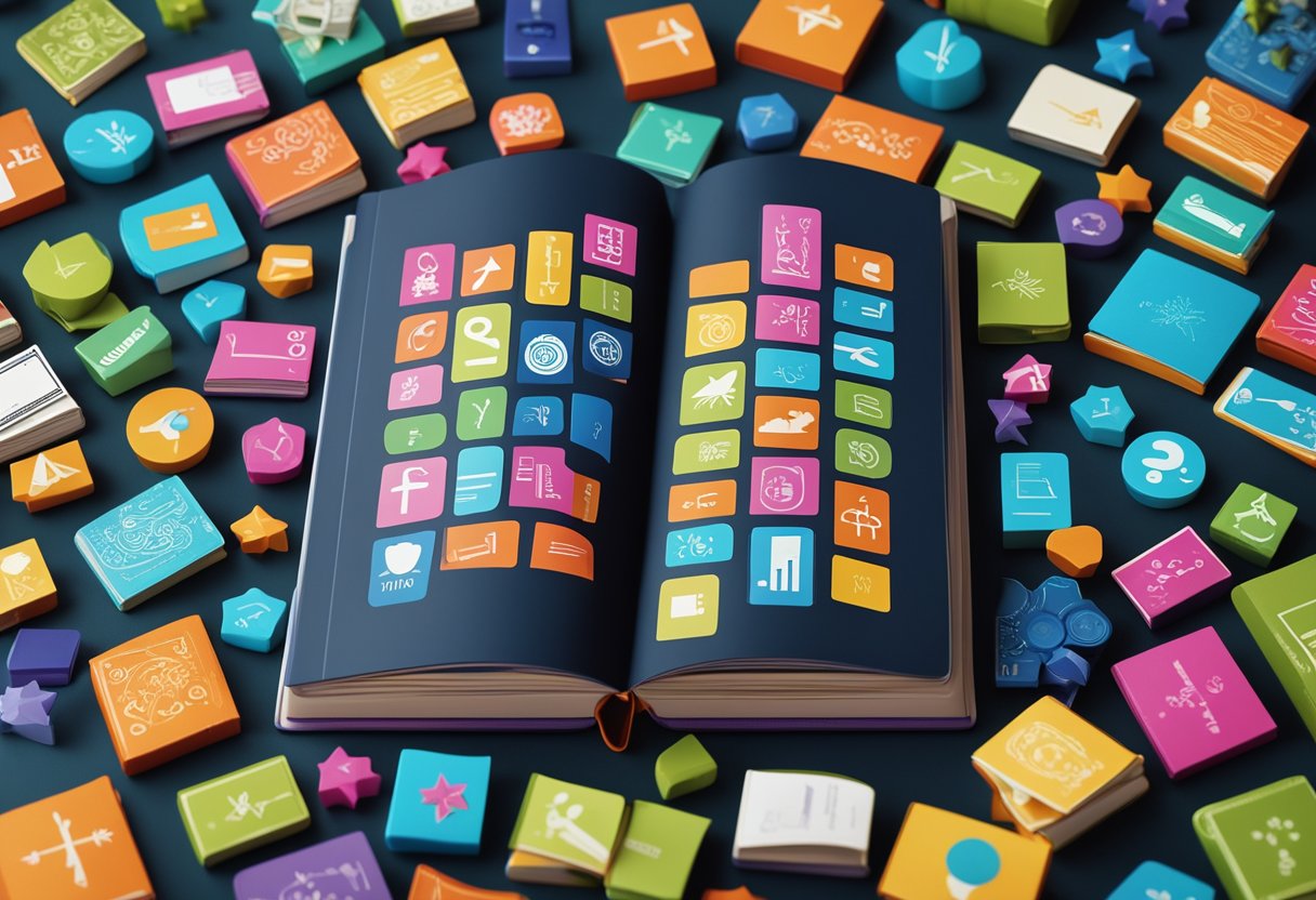 A colorful book with "Lifebook" on the cover, surrounded by symbols of growth, learning, and fulfillment