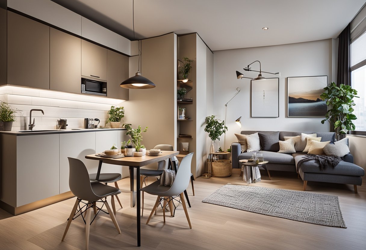 1-Bedroom Apartment Design: Maximize Space & Style