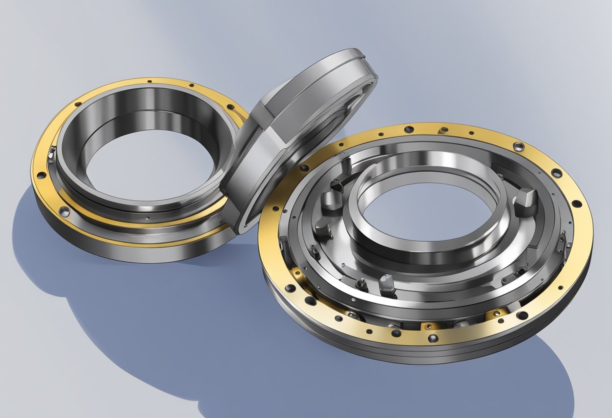 A point contact bearing supports a rotating shaft on a single point, with minimal friction and wear