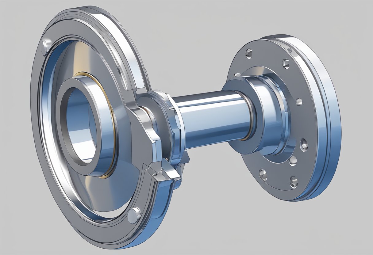 A point contact bearing supports a rotating shaft with minimal friction, featuring a small contact area for efficient load distribution