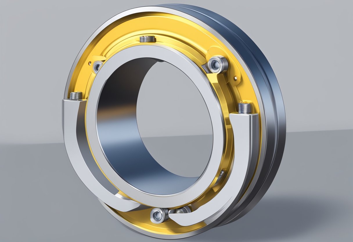 A ring bearing supports a rotating shaft within a housing, with a lubricant film to reduce friction and wear