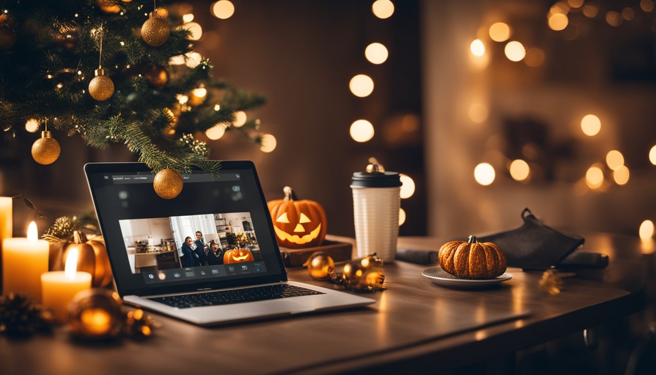 A festive blog being created, developed, and monetized with quality content on holidays like Christmas, Halloween, and Thanksgiving