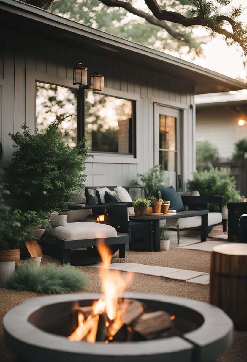 A cozy house in Waco with fire pits for Poppy & Rye