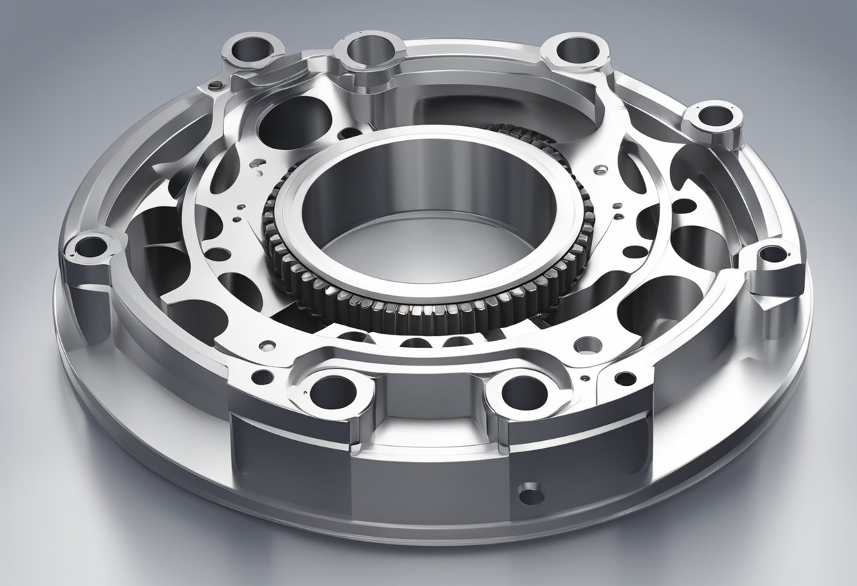 A cross roller ring with precision engineering and sleek design, ready for assembly