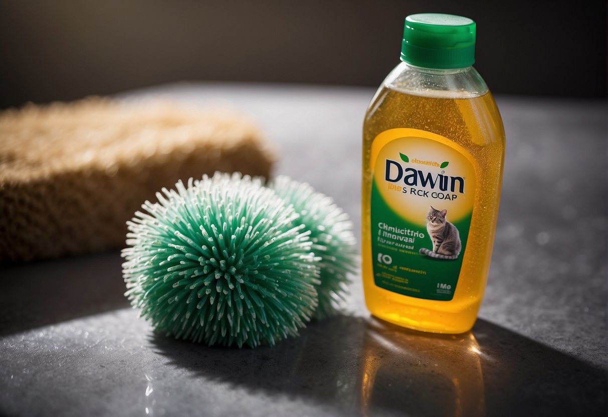 Dawn dish soap eliminates fleas when applied to their fur