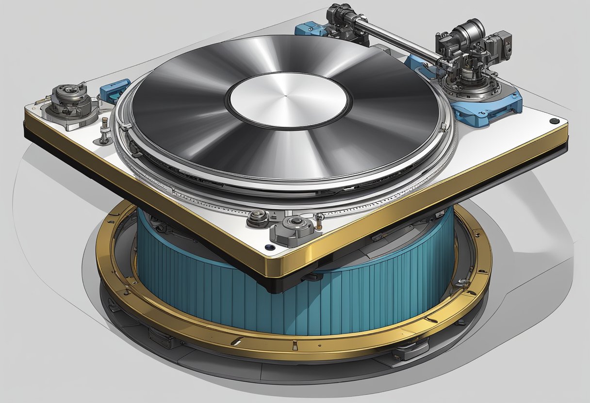 Turntables and slewing rings rotate on a mechanical platform