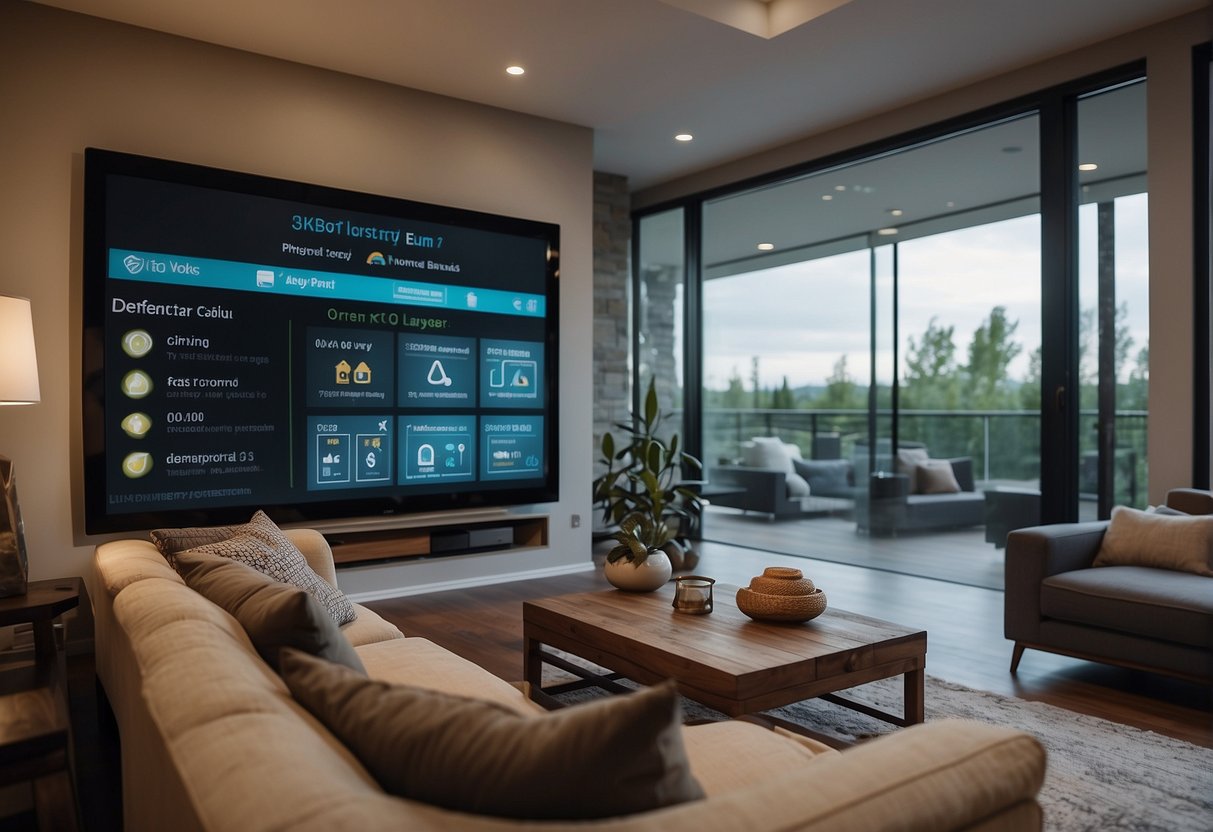 A smart home security system alerts as a privacy breach is detected, causing concern and frustration for the homeowner