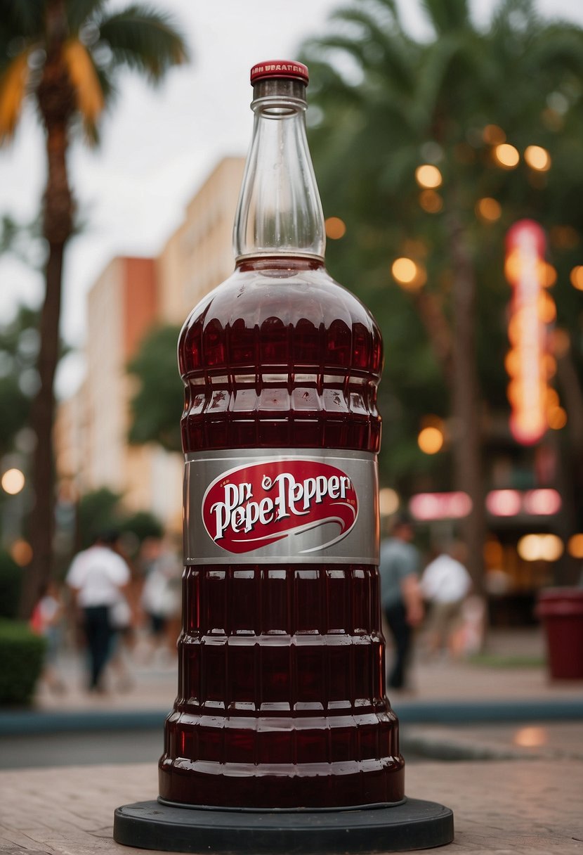 The Dr Pepper Museum stands tall, surrounded by hotels catering to visitors. Nearby attractions beckon with promise