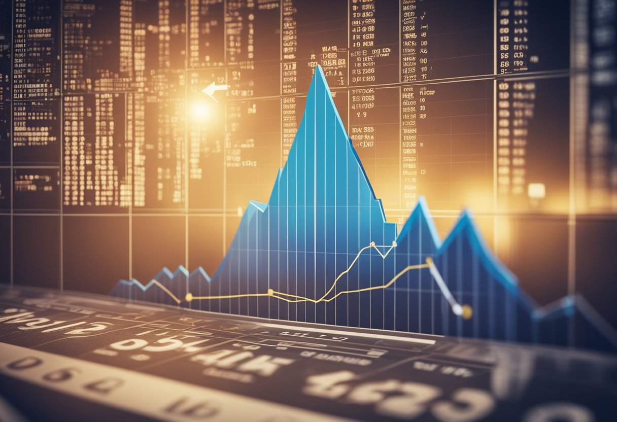 A graph showing a downward trend, representing the decrease in the Federal Funds Rate. An arrow pointing downwards to symbolize the expected decision of the Federal Reserve