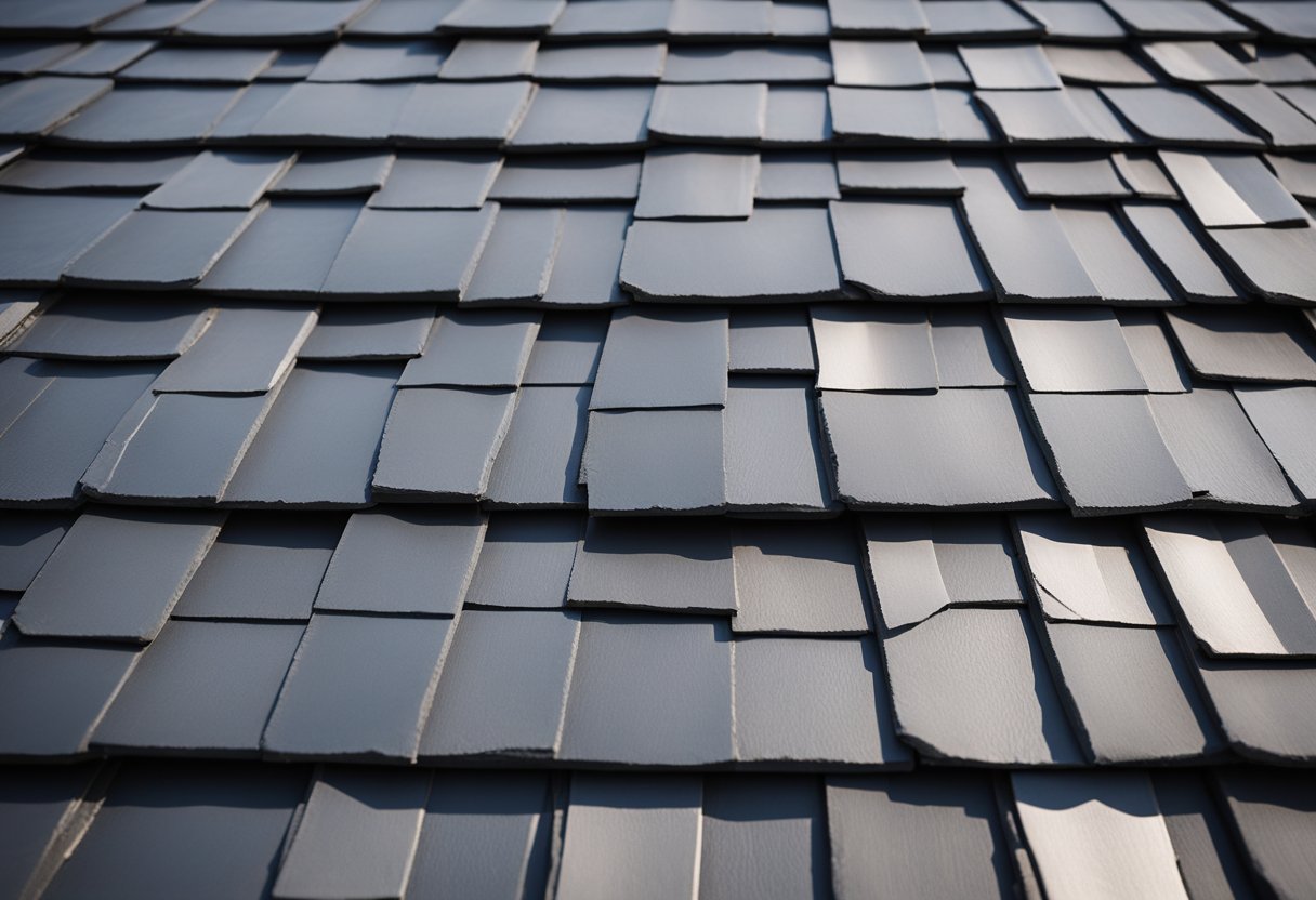 Slate roofing being installed on a house, showing durability and weather resistance
