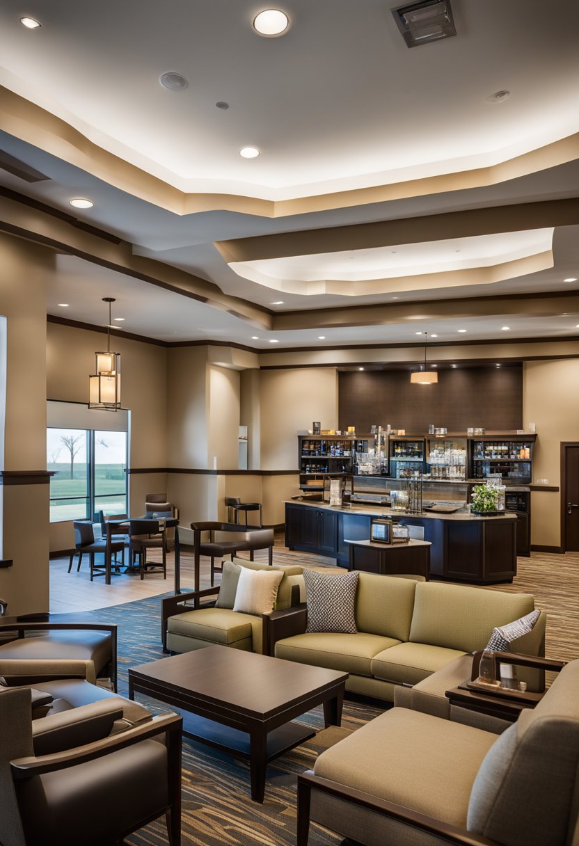 The Hampton Inn & Suites Waco-South boasts luxurious suites with panoramic views of Waco