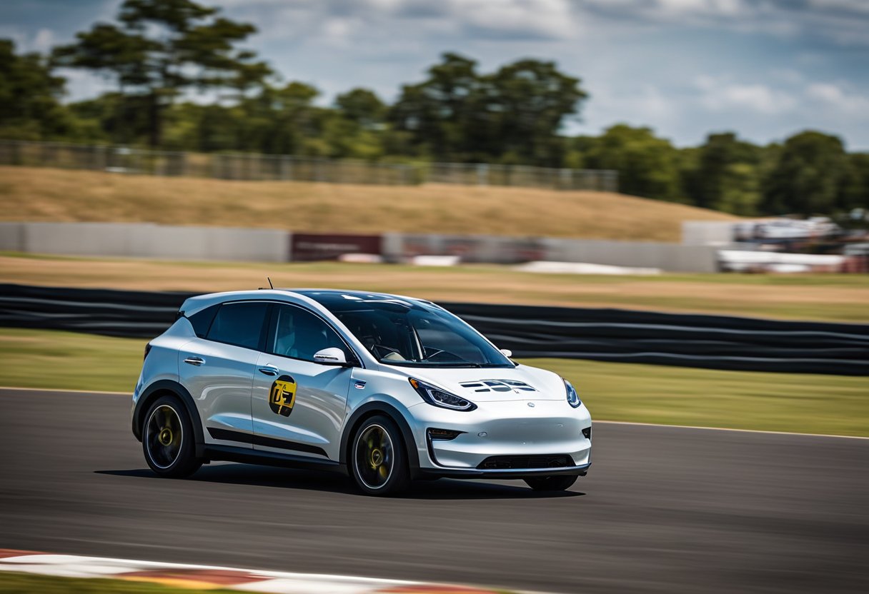 The Niro EV zooms down the track, leaving competitors in its wake. The team works seamlessly, their silent but deadly energy carving a new path in electric drag racing