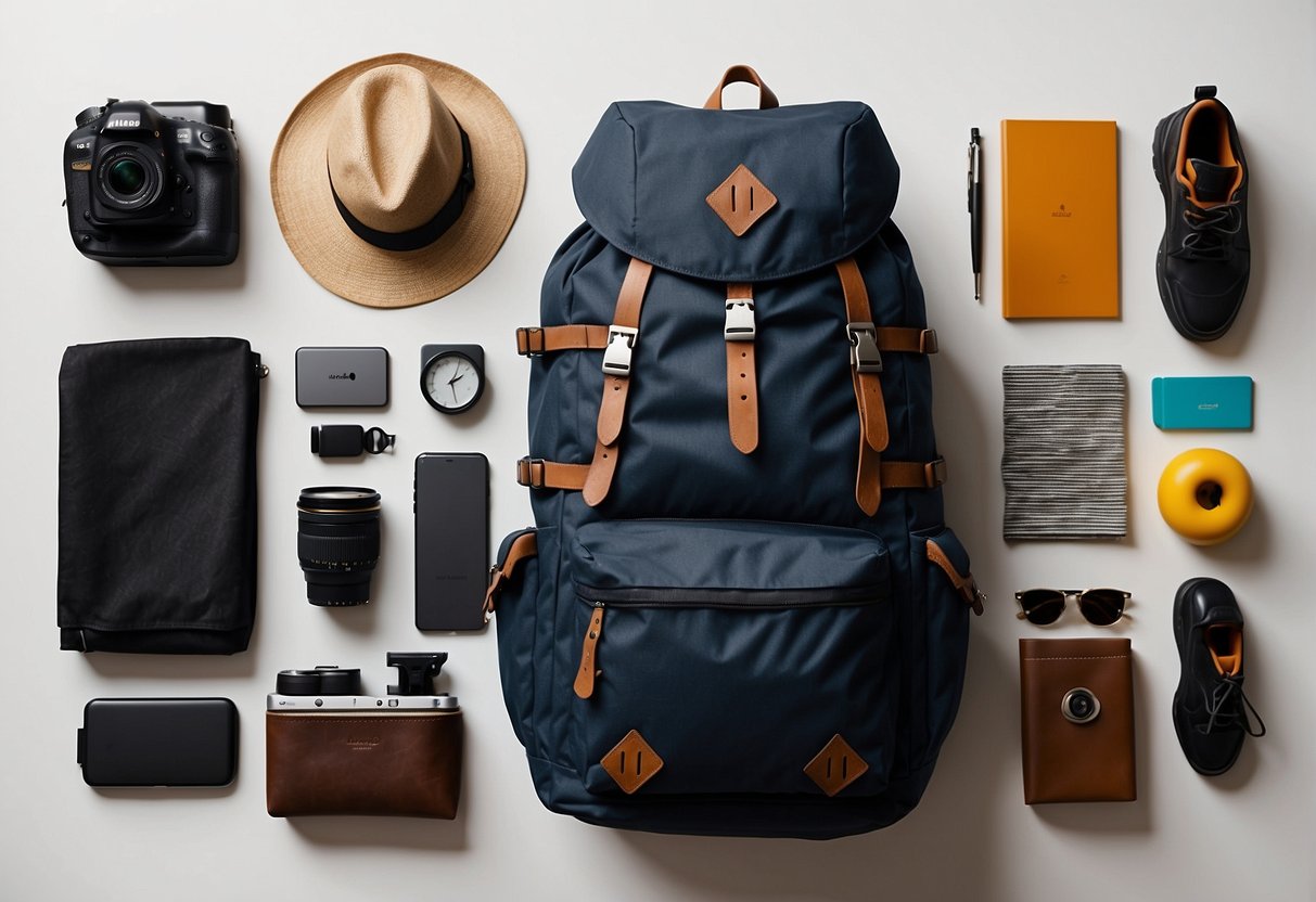 A backpack being packed with travel essentials in Angola, showcasing the preparation and excitement for a budget-friendly and independent journey