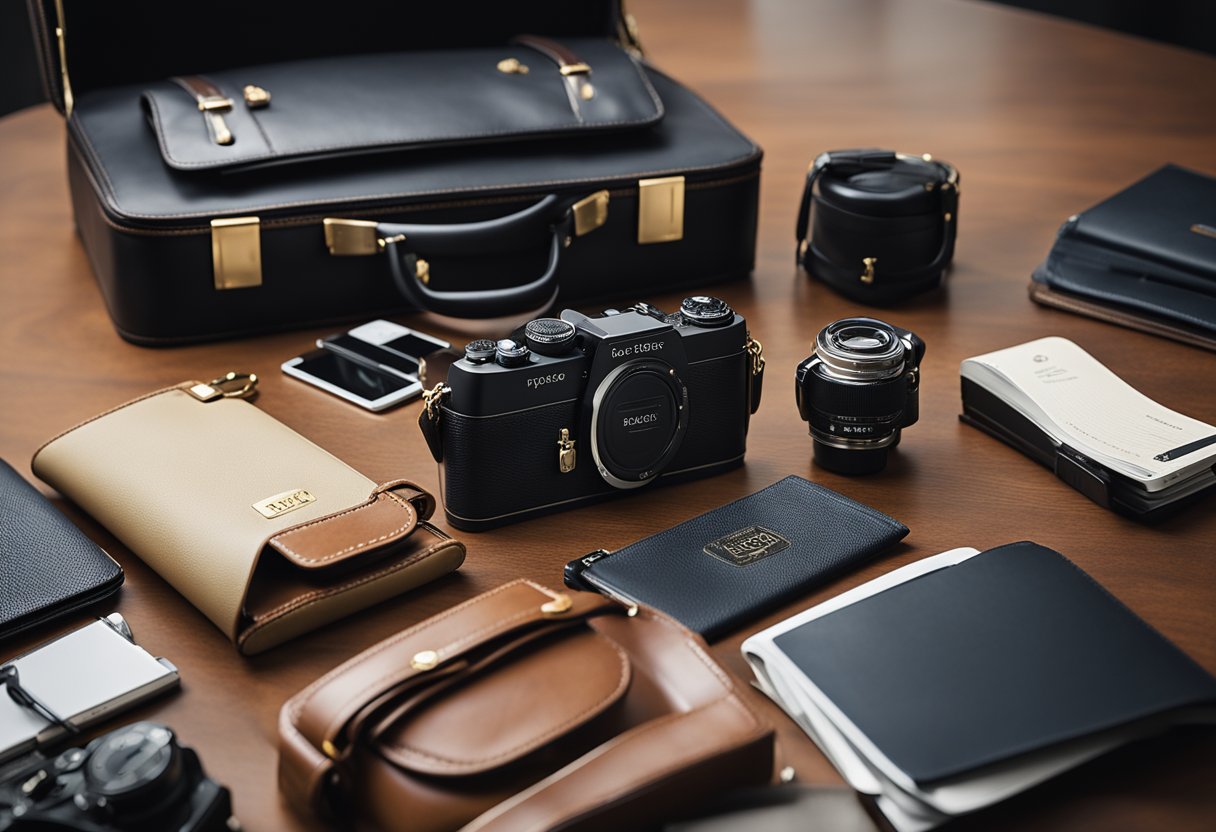 Top-rated briefcase brands displayed with lawyer-related items for comparison