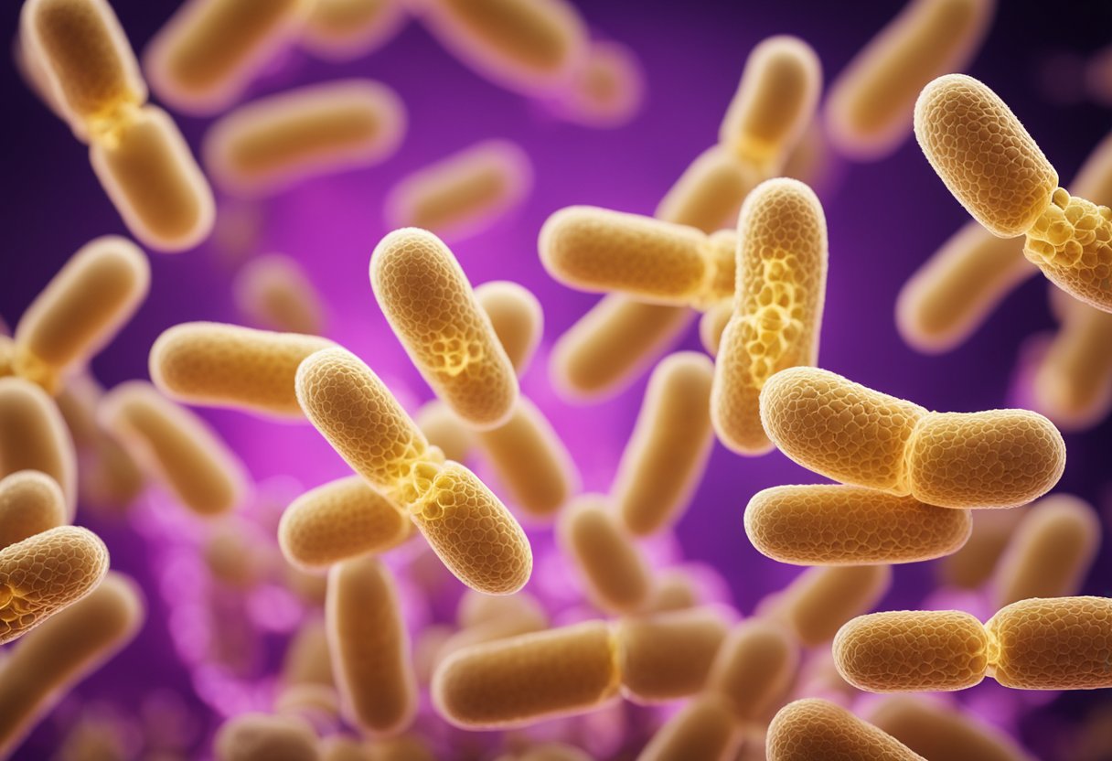 The Clostridioides difficile bacteria colonize the intestinal lining, releasing toxins and causing inflammation and diarrhea