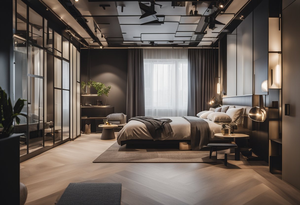 A bedroom being constructed with a focus on frequently asked questions about design