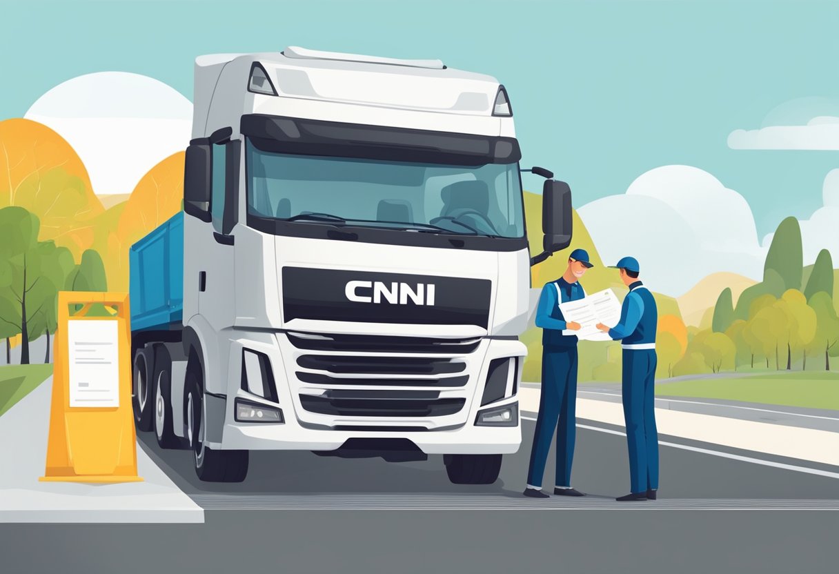 A driver holding a provisional CNH receives a fine notification with accumulated points. The driver is reading the document with concern