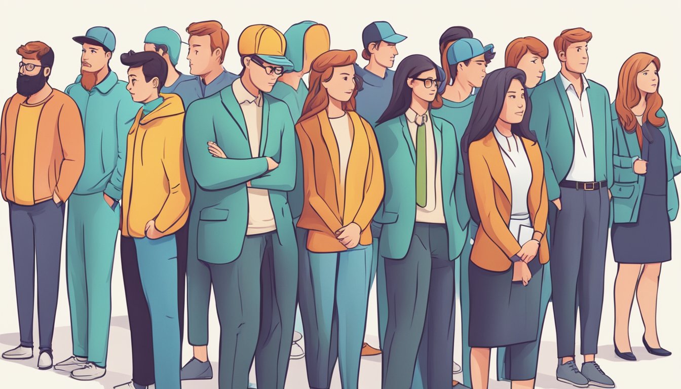 A line of people waiting for help with urgent start-up business loan questions