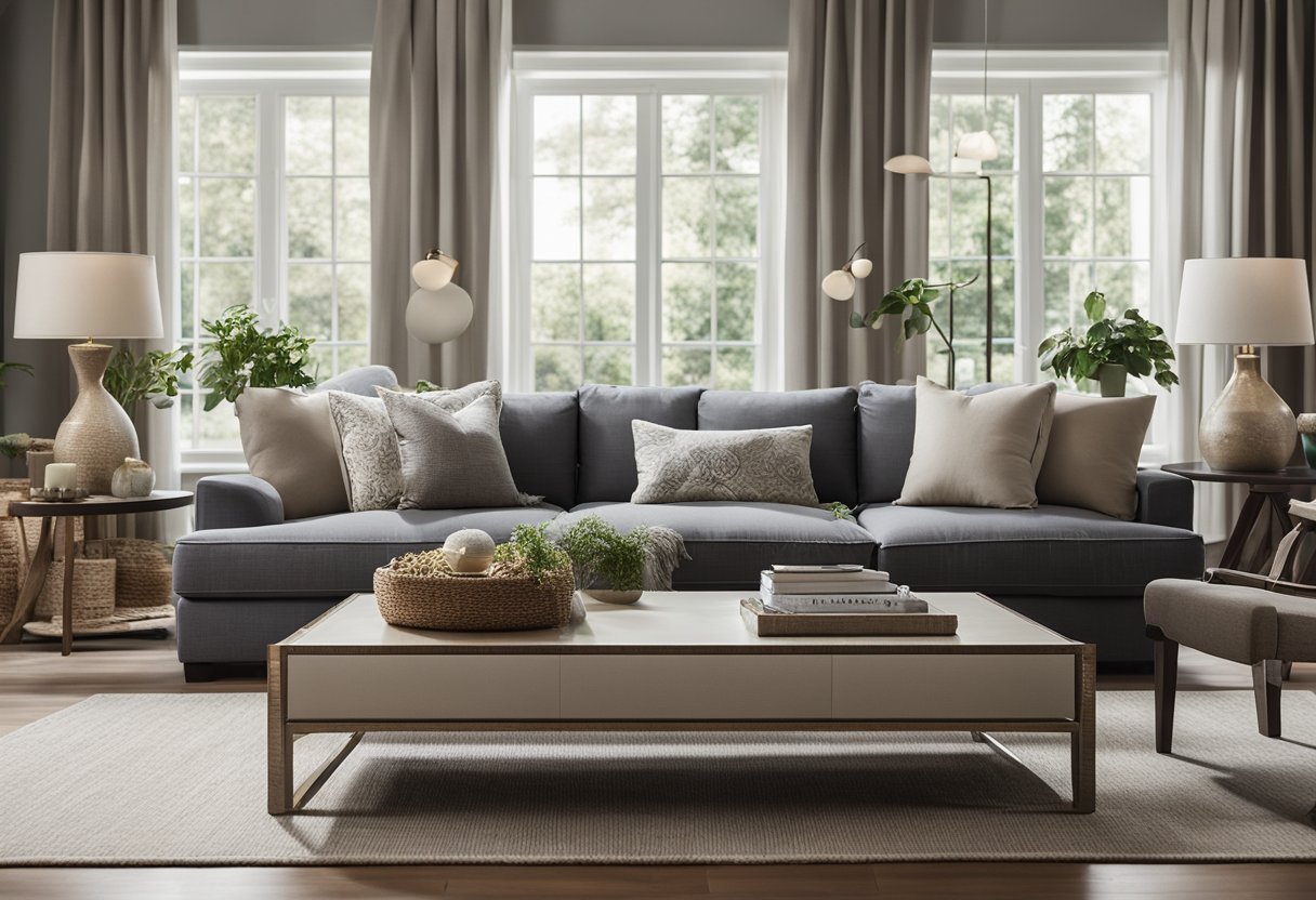 A cozy living room with various settee styles arranged in a spacious and well-lit area, showcasing different designs and fabrics