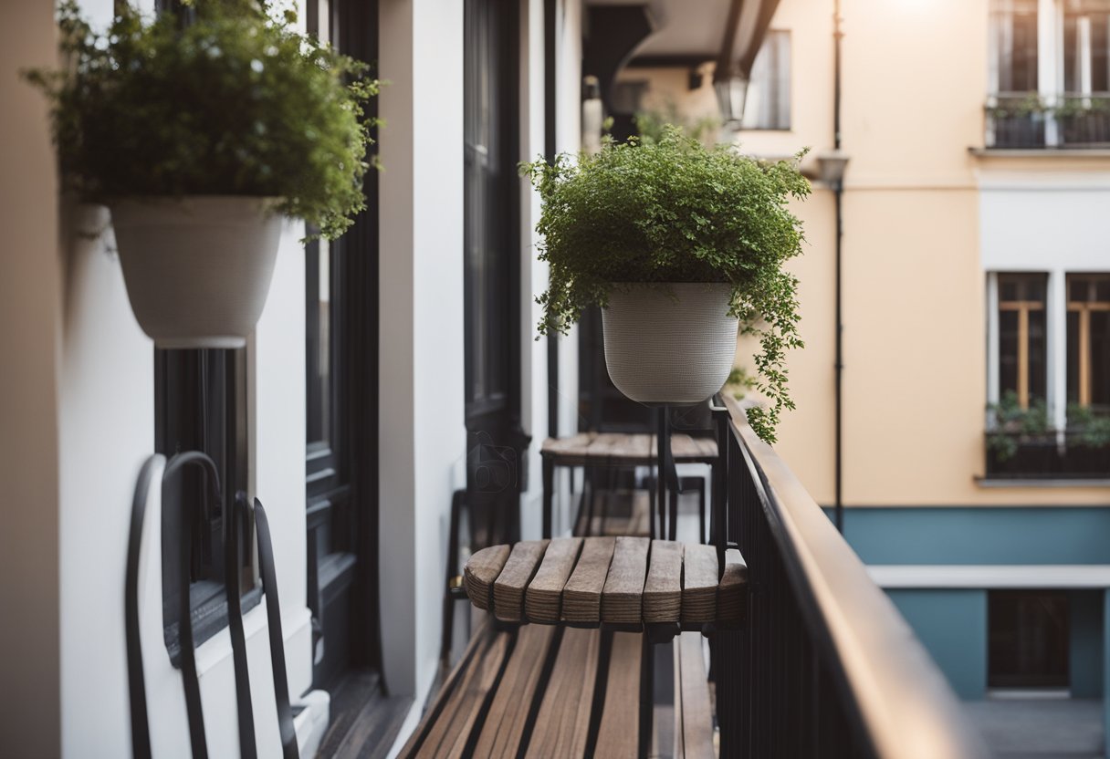 A simple home front balcony with minimalistic design