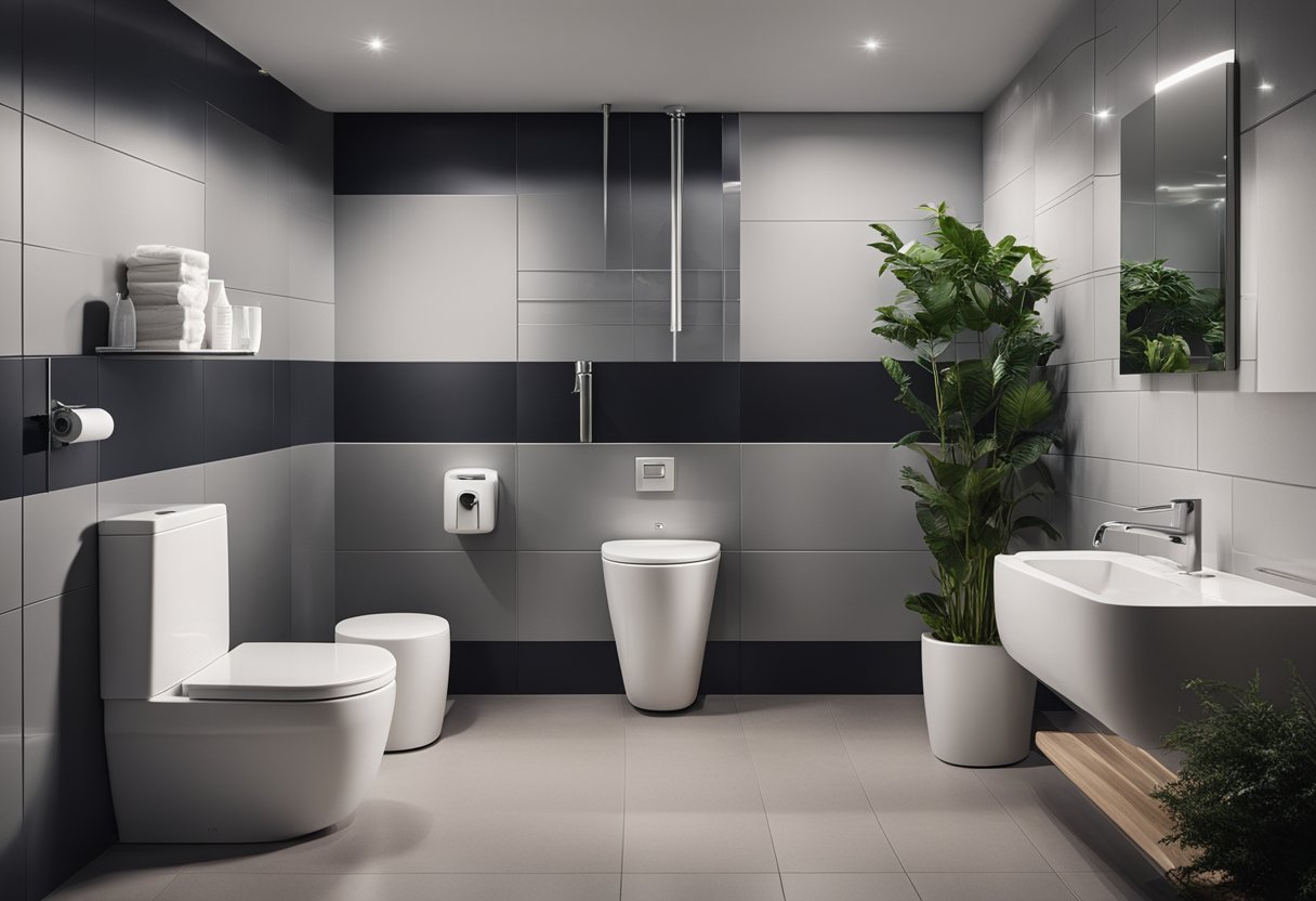 A compact toilet with efficient space utilization and user-friendly features