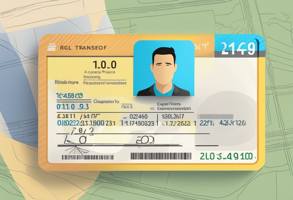 A driver's license with expired points being transferred due to a legal process