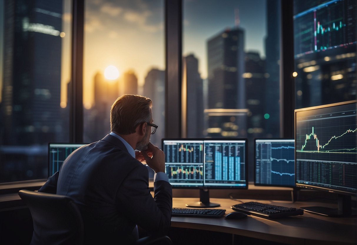 A technical analyst studies stock charts, while a fundamental analyst examines financial statements. Both methods aim to predict market movements